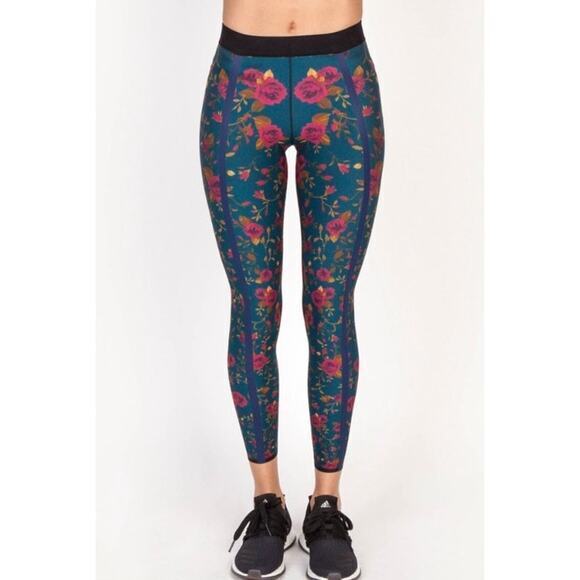 Ultracor Silk‎ Bloom Floral Print Leggings Size Extra Small - Picture 1 of 10